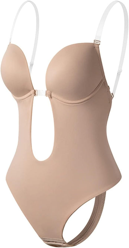 body invisible y reductor con sujetador push up para mujeres