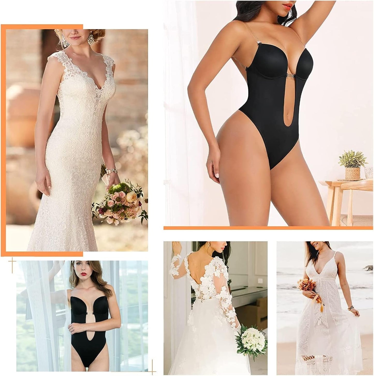 body invisible y reductor con sujetador push up para mujeres