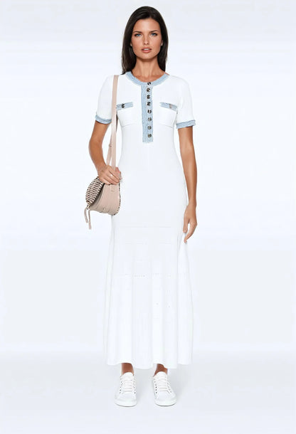 Luxwlool maxi dress - White