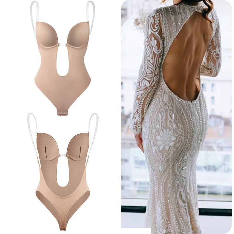 body invisible y reductor con sujetador push up para mujeres