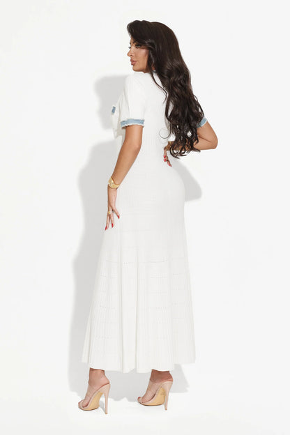Luxwlool maxi dress - White