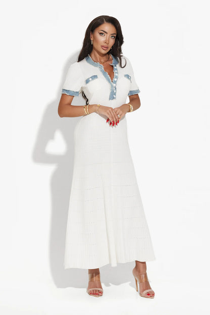 Luxwlool maxi dress - White