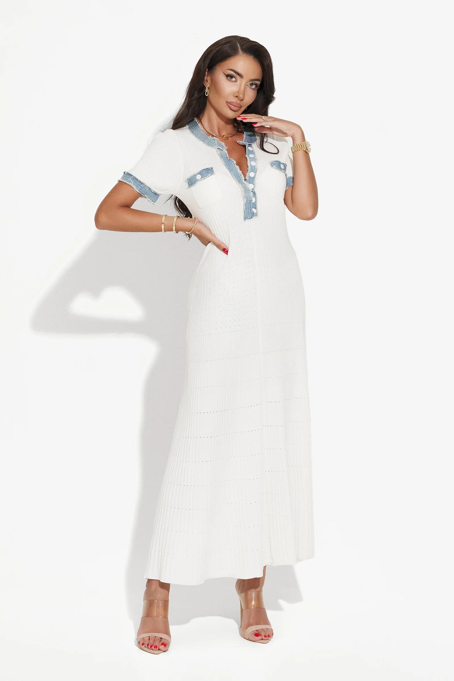 Luxwlool maxi dress - White